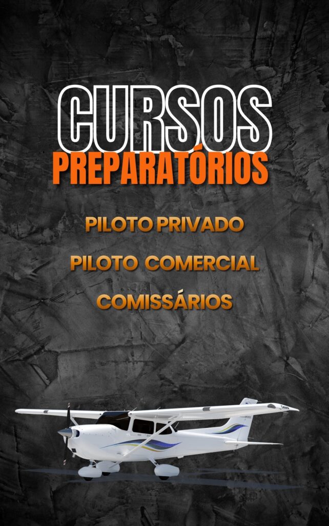 Curso de piloto privado Curso de piloto comercial 
Curso de comissários 
PP - PC - CMS